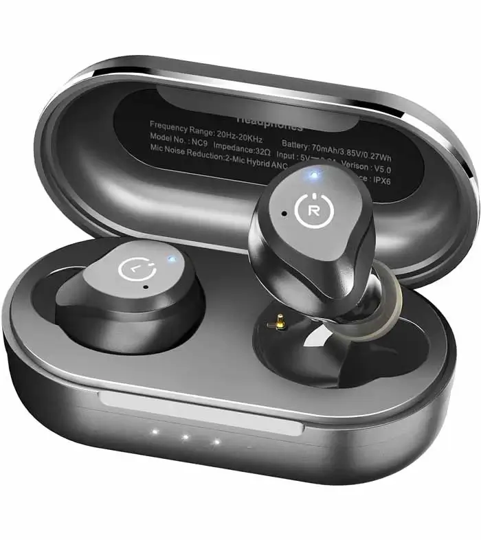 TOZO NC9 Hybrid Active Noise Cancelling Wireless Earbuds