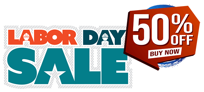 Labor day sale 50%